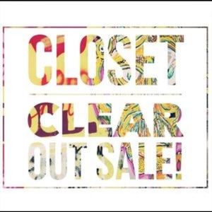 HUGE CLOSET CLEAROUT!!!