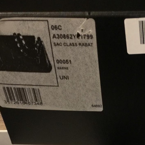 Chanel Navy Leather Authentic w/box & papers - Picture 6 of 8