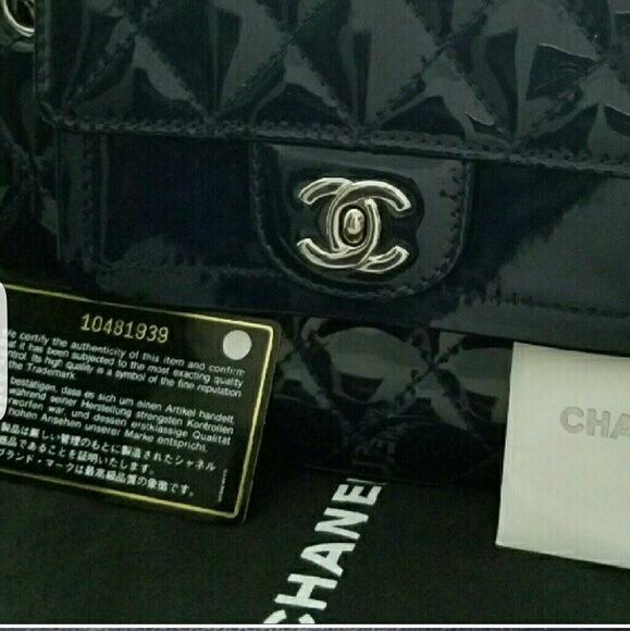 Chanel Navy Leather Authentic w/box & papers - Picture 8 of 8
