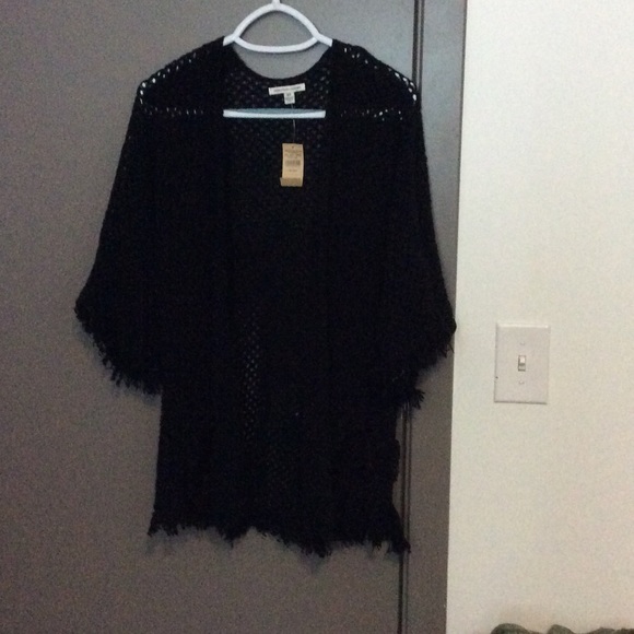 Black wool wrap from A and E