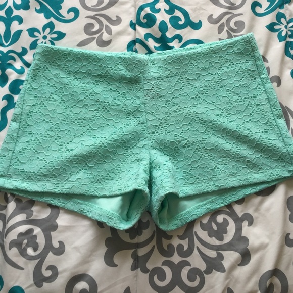 Teal shorts