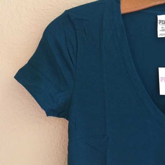 PINK V-neck Tee - Picture 2 of 4