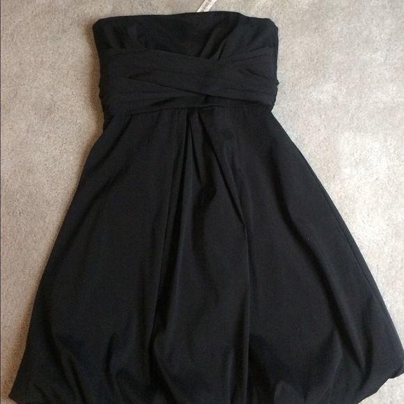 WHBM Strapless Black Cocktail Dress