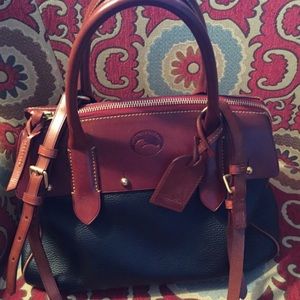 Dooney & Bourke black and brown leather purse