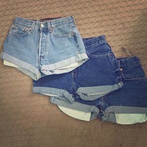 Levi high waisted shorts by @treasureusa