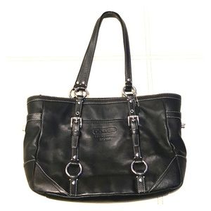 Coach purse - black leather