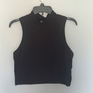 Cropped turtle neck shirt