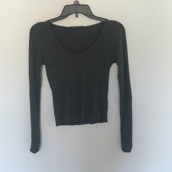 Brandy Melville scoop neck long sleeve shirt