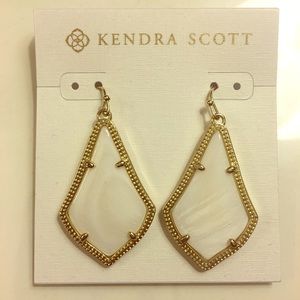 Kendra Scott Gold Pearl Alex Earrings