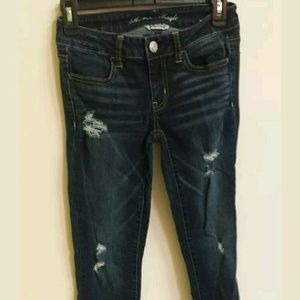 American eagle distressed jeggings
