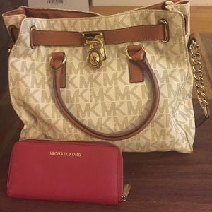 Michael Kors Hamilton Bag AND wallet