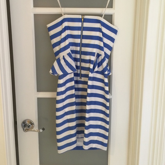 LILLY PULITZER Strapless Mini + Peplum - Picture 3 of 4