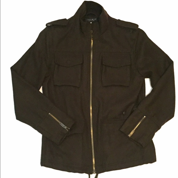 Forever 21 Olive Peacoat