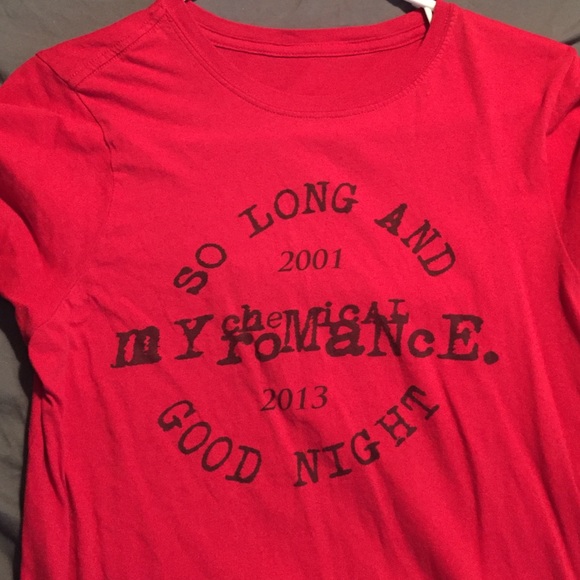 My chemical romance red women's tee from hot topic