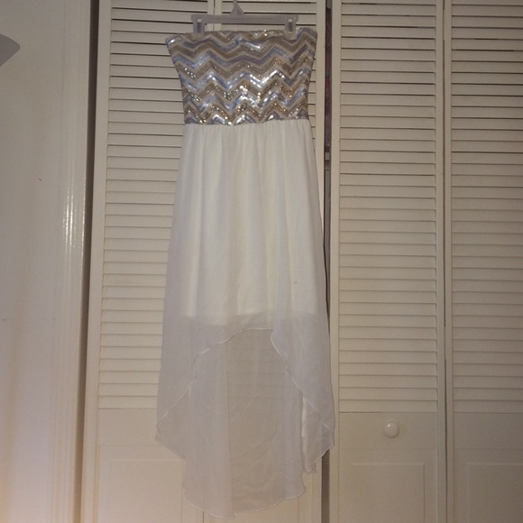Sparkly high low dress