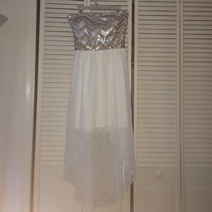 Sparkly high low dress