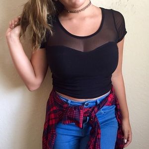 Black Crop Top