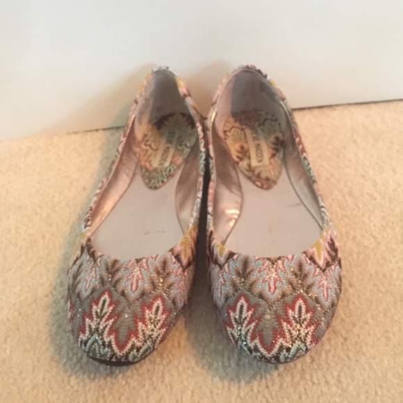 Steve Madden multi colored flats