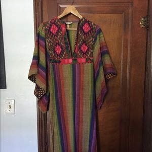 Vintage'70s Rikma Rainbow Kaftan 100% woven cotton