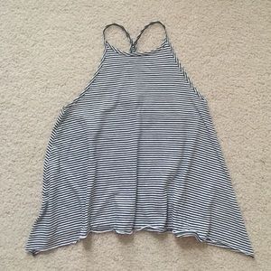 Black/White Striped Tank