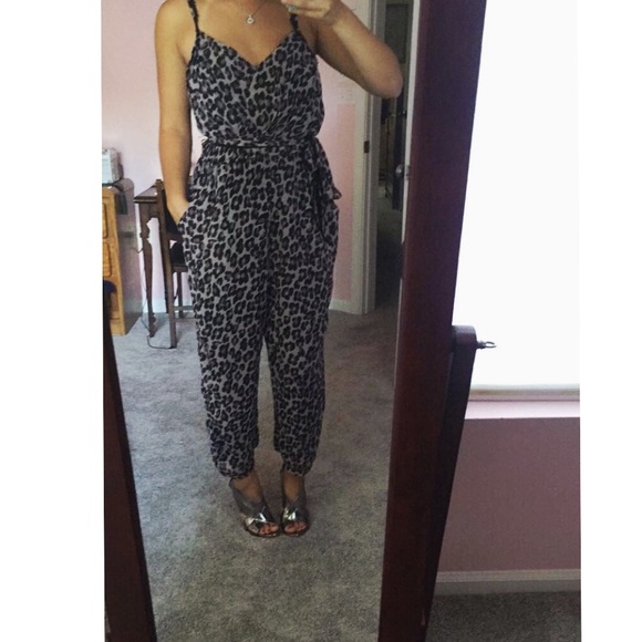 Both formal/casual leopard Jumpsuit from Bar III