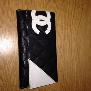 never used Chanel wallet with a check book