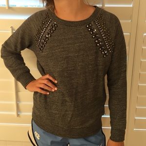 JCrew Jeweled Sweater