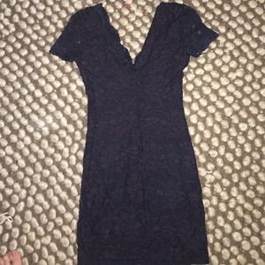 lace v neck bodycon mini dress