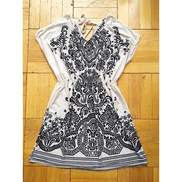 ✨Black & White Ethnic Tunic Dress✨