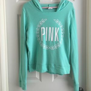 PINK Mint Green Hoodie
