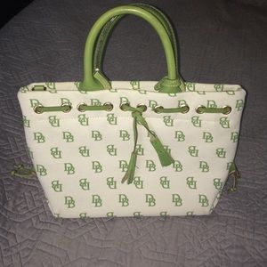 Green & white Dooney & Bourke purse