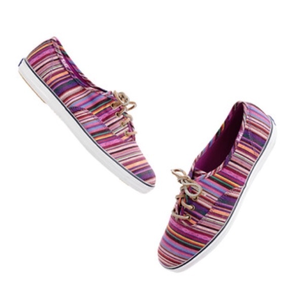 Keds for Madewell purple blanket stripe 10