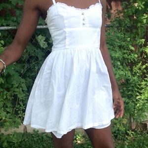 White Organic Cotton Mini Sundress