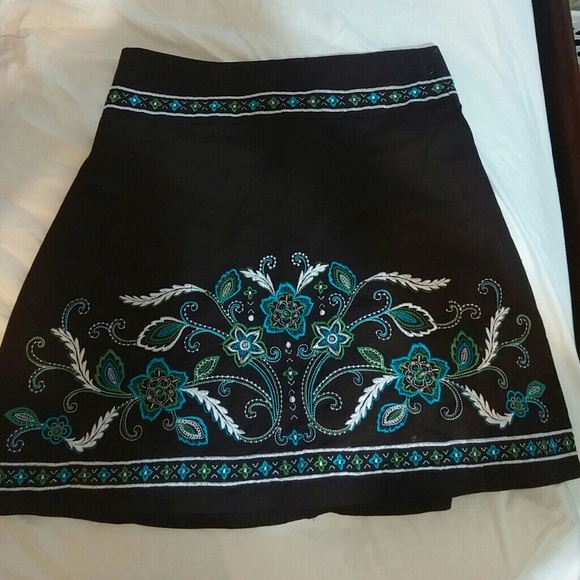 Brown Detailed skirt