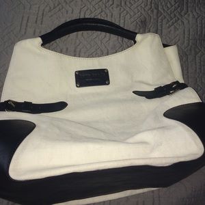 Black & white Kate spade bag