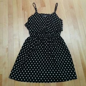 Tiered polka dot dress