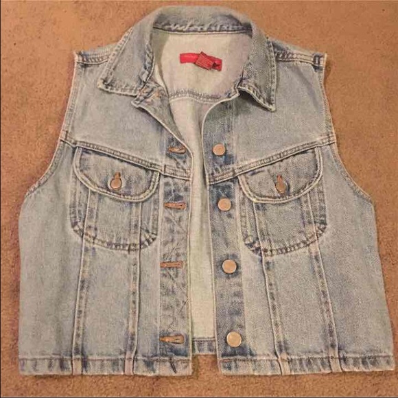 Banana Republic Light Wash Denim Vest
