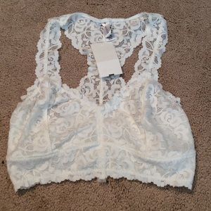 White lace bralette