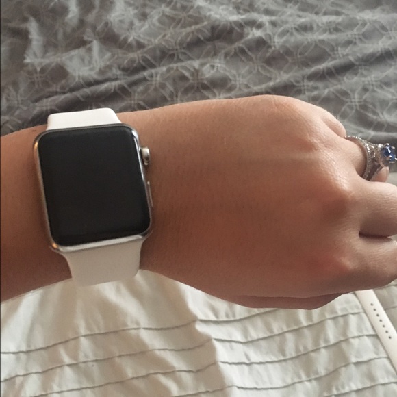 Brand new white 38mm Apple Watch sports band.