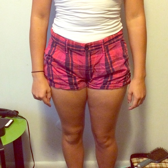Pink plaid Victoria Secret's Pink shorts