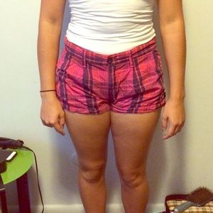 Pink plaid Victoria Secret's Pink shorts