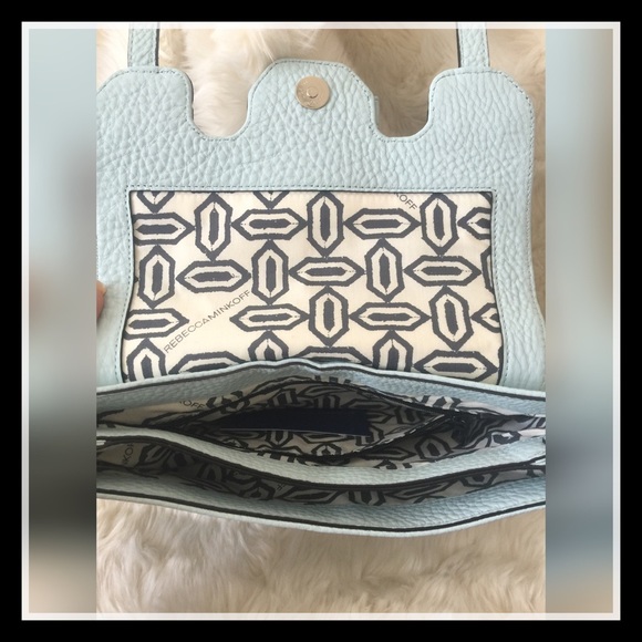 SOLD ON EBAY Rebecca Minkoff Mini Jules Blue Handbag Crossbody - Picture 2 of 4