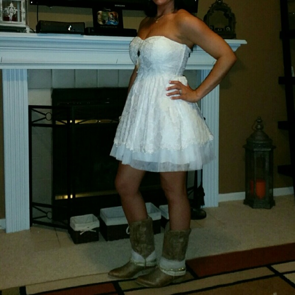 ●Sold●White lace dress