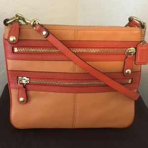 Coach Bonnie Cashin Double Zip Crossbody Bag.