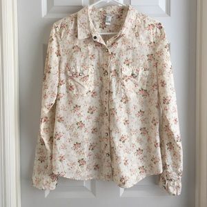 🔴BOGO Forever 21 Floral Button Up