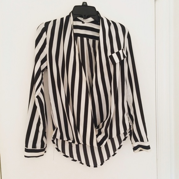 Black&White Stripped Blouse
