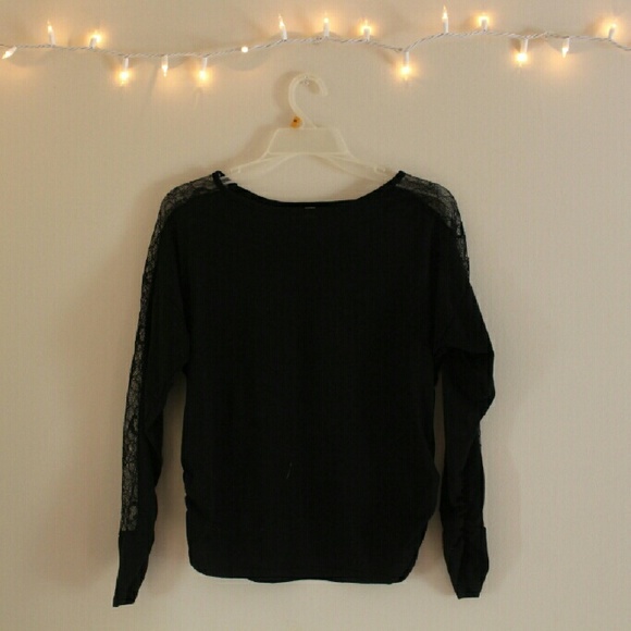 Black lace blouse