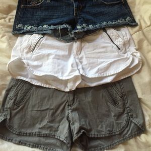 Bundle of hollister shorts