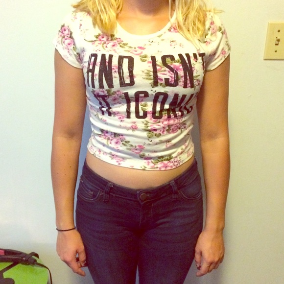 "AND ISNT IT ICONIC" Floral Tee