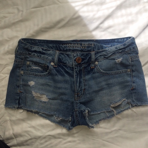 Distressed Jean Shorts